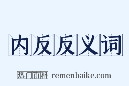 内反反义词是什么意思的图片